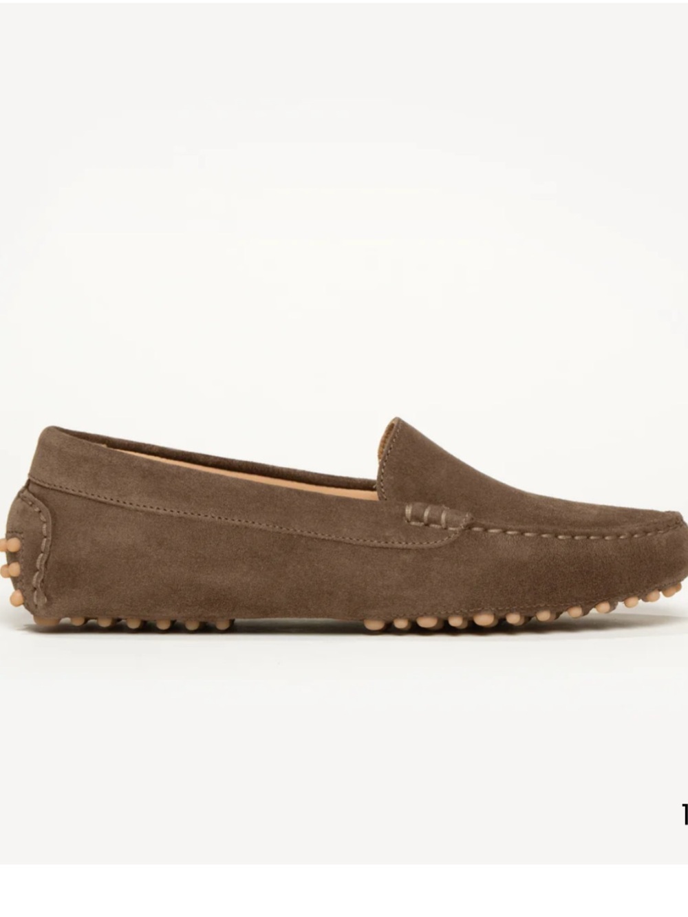M. Gemini like NEW Suede Slip-On Loafers in mushroom Brown